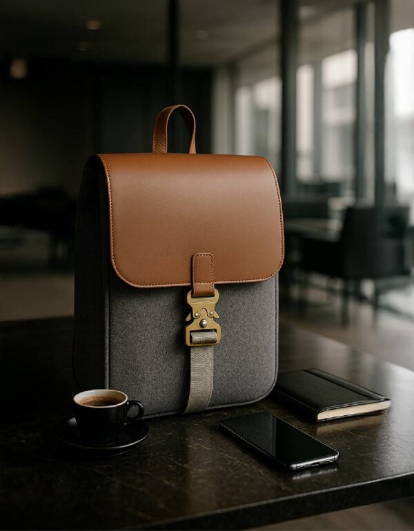 MOCHILA BUSINESS BLACK LEATHER