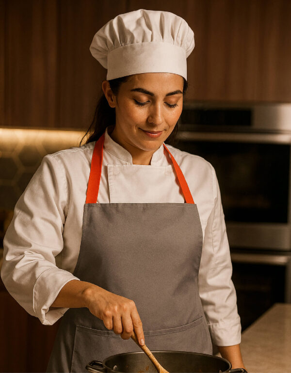 MANDIL GRIS CLASSIC TOUCH