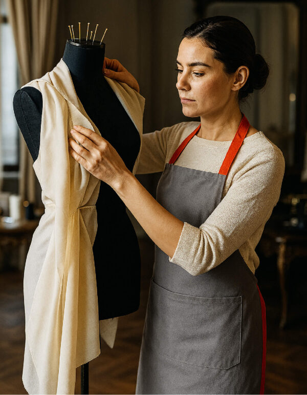 MANDIL GRIS CLASSIC TOUCH