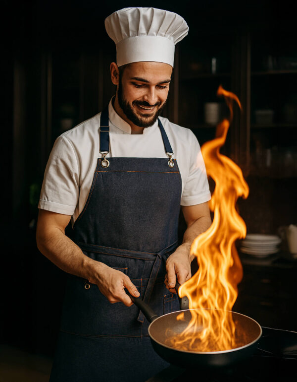 MANDIL DENIM VINTAGE PRO