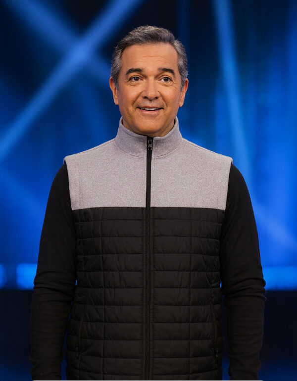 CHALECO ACOLCHADO DUO GRIS/NEGRO