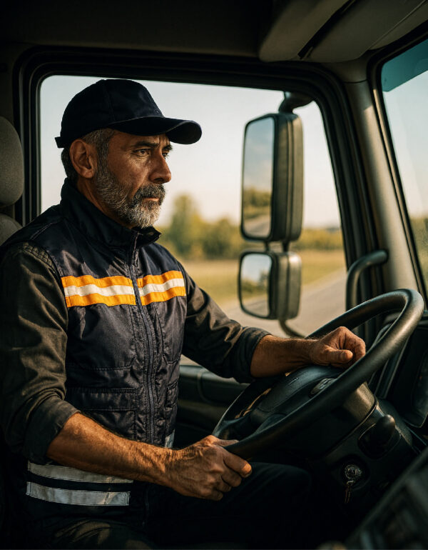 CHALECO DE SEGURIDAD CON VIVOS NARANJA/BLANCO