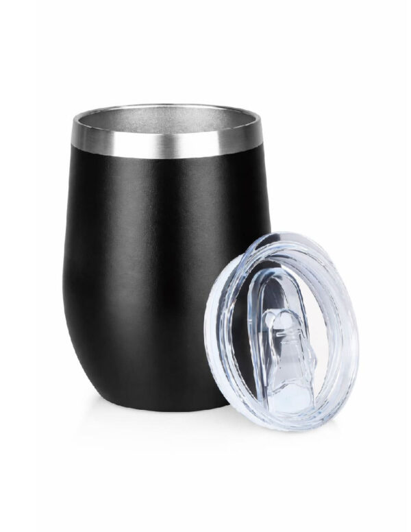 VASO VINO ACERO INOXIDABLE CON TAPA