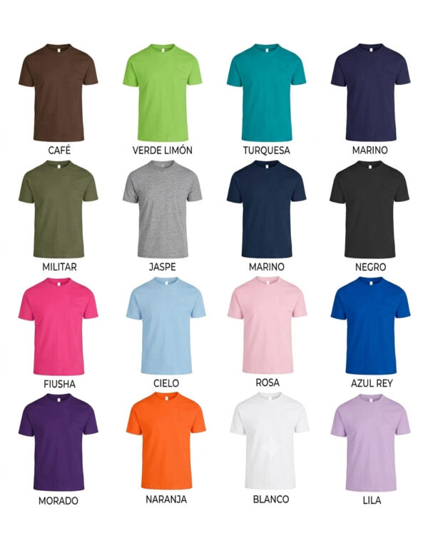 CUELLO-REDONDO-COLORES PLAYERA BASICA CUELLO REDONDO