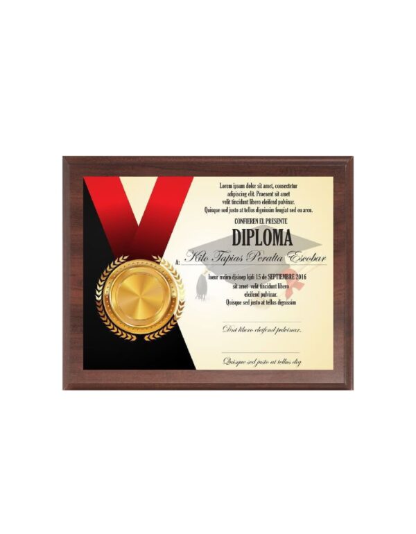 DIPLOMA MARCO CLASICO