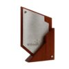 TROFEO MODERNO ACERO Y MADERA