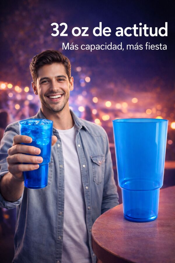 VASO DE PLASTICO REUTILIZABLE 32 OZ