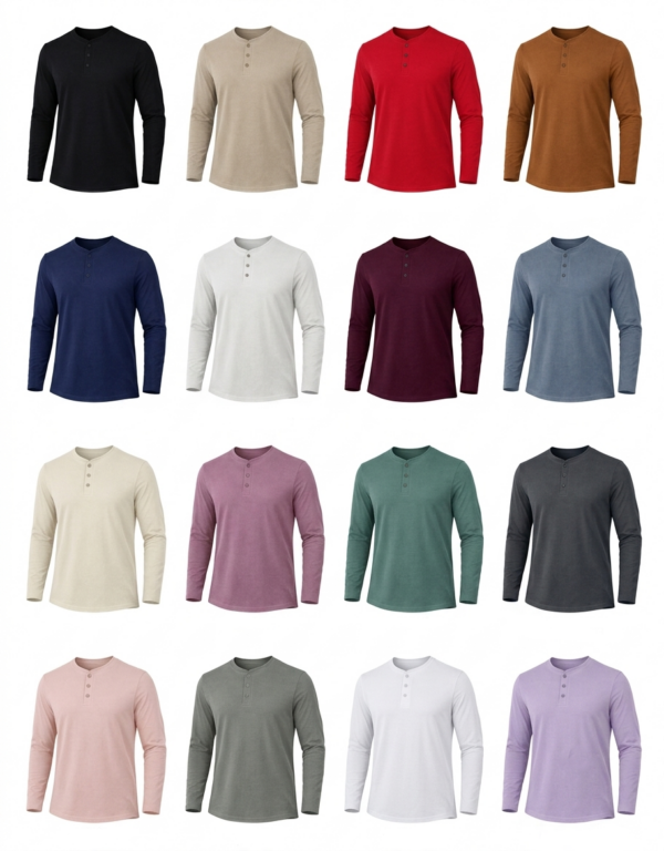 BOTONES COLORES PLAYERA HENLEY