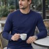 PLAYERA SLIM FIT MANGA LARGA