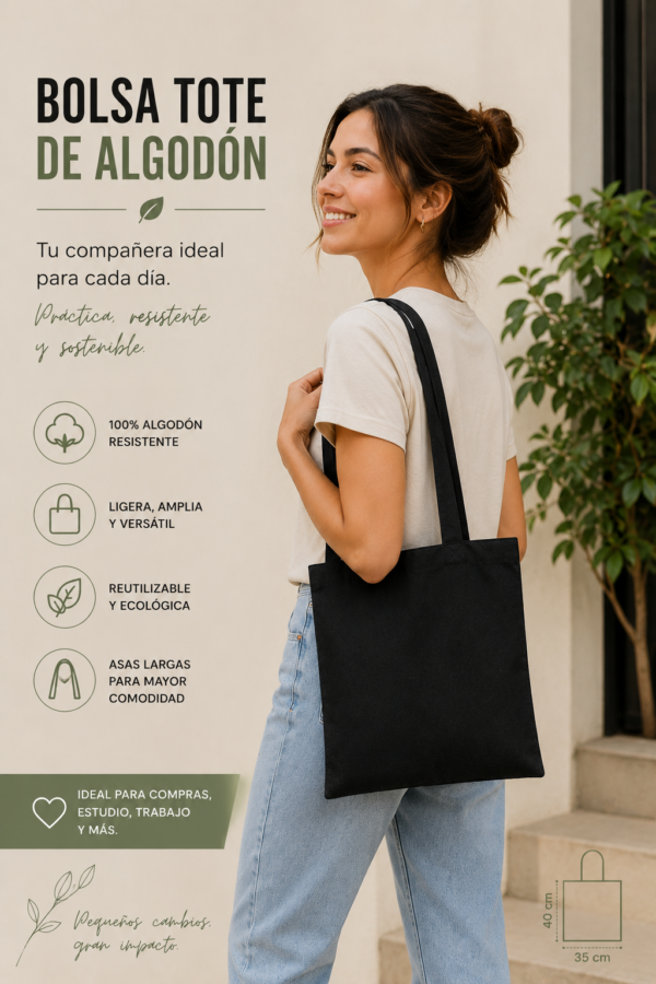BOLSA TOTE ALGODÓN 40X35 cms