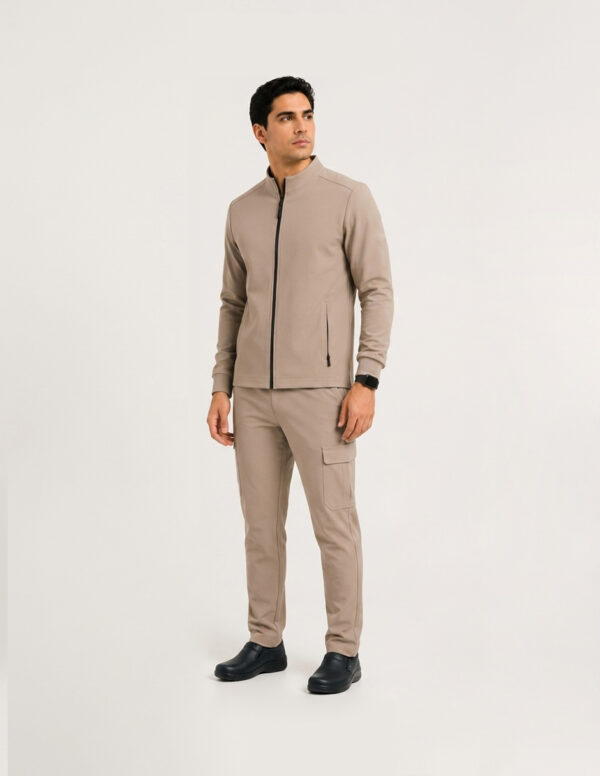 beige-b UNIFORME MEDICO CHAMARRA
