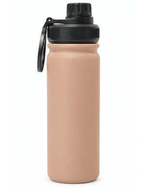 Botella Sport color rosa de 24 oz con tapa magnética