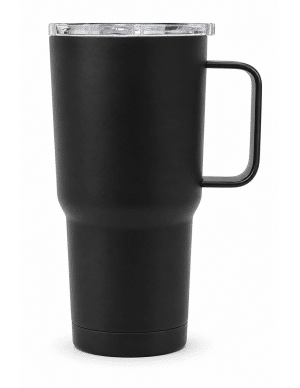 Termo negro de 20 oz con asa metálica